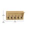 Flash Furniture 24" Bamboo Wall Mount Shelf with Hanging Hooks HFKHD-GDIS-CRE8-042315-GG - alternate 6